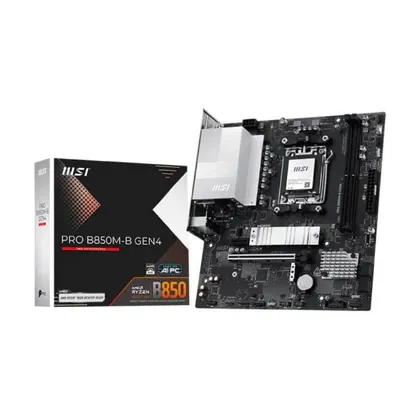 Placa Mãe MSI PRO B850M-B GEN4 AM5 2xDDR5 Chipset AMD B850 mATX