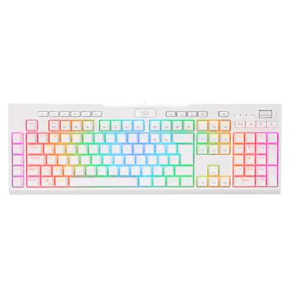 TECLADO MECANICO USB GAMER BRAHMA PRO RGB SWITCH BLUE REDRAGON K586W-RGB-PRO BRANCO