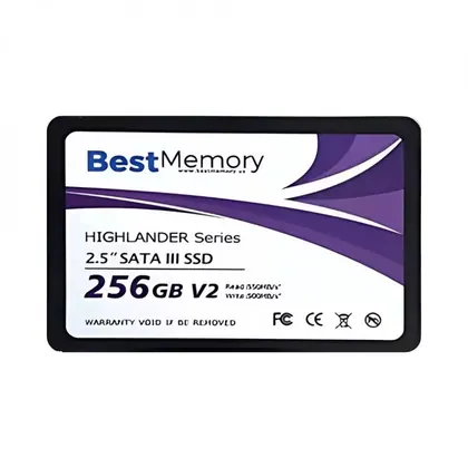 SSD 256GB BEST MEMORY SATA 3 2,5 7MM HIGHLANDER SERIES V2 BTSDA-256G-550