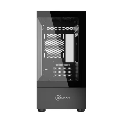 GABINETE GAMER MICRO ATX SEM FAN SEM FONTE KALKAN AVALON PRETO KLK00036