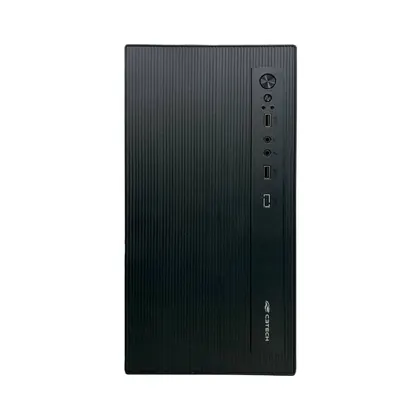 Gabinete C3Tech MT-36BK Mid Tower USB S/ Fan C/ Fonte Preto