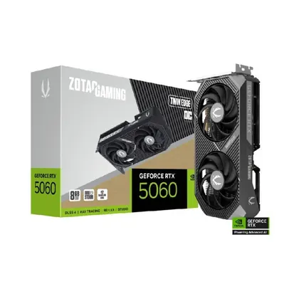 Placa de Video Zotac RTX 5060 Twin Edge 8GB OC GDDR7 128bits - ZT-B50600H-10M