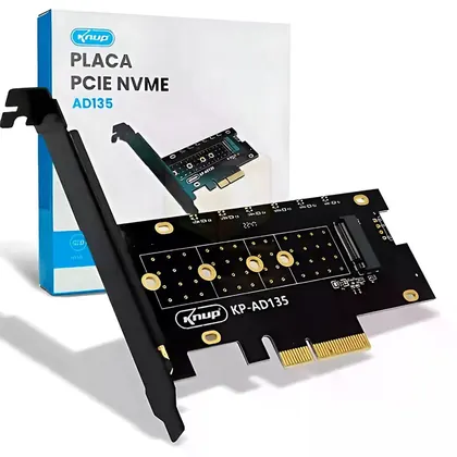 Adaptador Knup, SSD NVMe, M.2, PCIe 3.0, KP-AD135