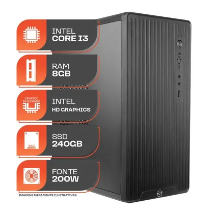 Computador Home Essential S, Intel Core i3, 8GB DE RAM, SSD 240GB