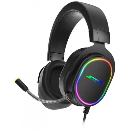 Headset Gamer SuperFrame VELKA 7.1 Surround RGB USB Black