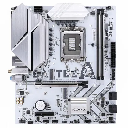 Placa Mãe Colorful Battle-AX B760M-G White WIFI D5 V20A, Chipset B760, Intel LGA 1700, MATX, DDR5