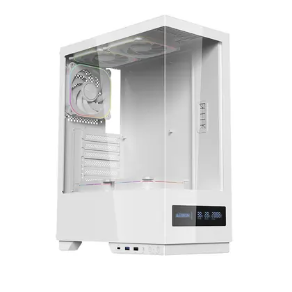 GABINETE GAMER MID TOWER SEM FAN SEM FONTE GAB130 ARCH V1SION BRANCO AERION