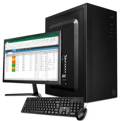 Computador Home Essential S, Intel i5 4ª, 8GB DE RAM, SSD 240GB, Completo com Monitor e Periféricos + Adaptador WI-FI
