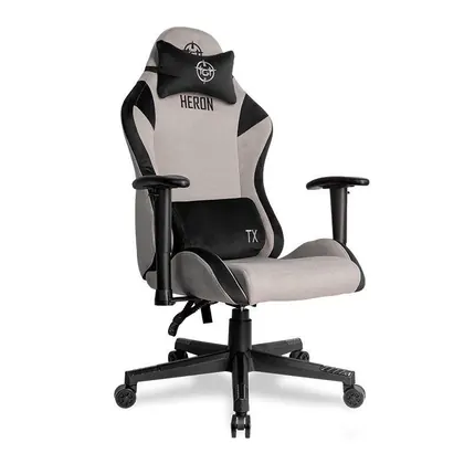 Cadeira Gamer TGT Heron TX Tecido, Preto e Cinza, TGT-HRTX-FB01