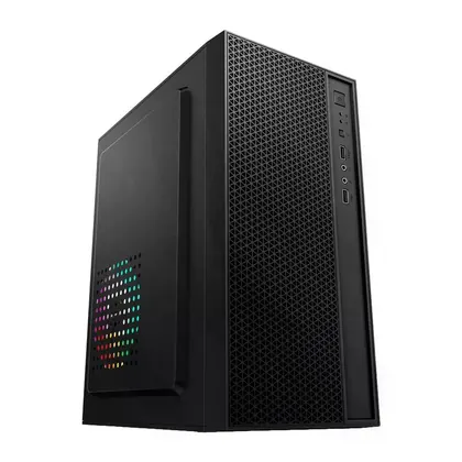 Gabinete Duex Office Full Black, Preto, Sem Fonte, Sem Fan, DX255-4
