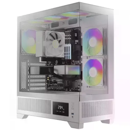 Gabinete Gamer Gamdias Atlas M1, Mid Tower, Branco, Sem Fonte, Com Fans, ATLAS M1 WH