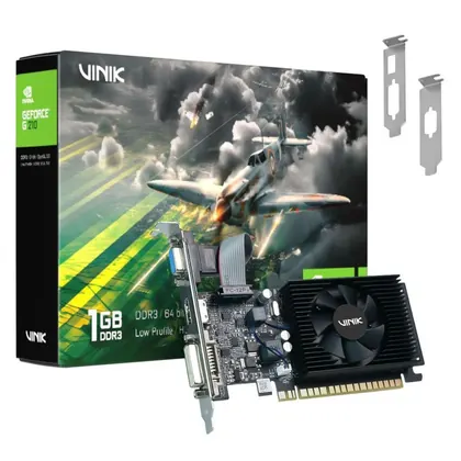 PLACA DE VIDEO VINIK GEFORCE G210 1GB DDR3 64 BITS GPUVK2101GBLP0K3