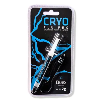 Pasta Térmica Duex Cryo Flu Pro, 2G, 14W/mK, DXCRYOFLUX-PRO-KIT-2G-14W/M-K