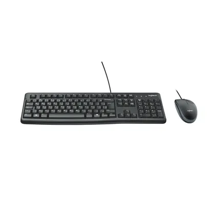 Kit Teclado e Mouse Logitech MK120, Design Confortável, Durável e Resistente à Respingos, Layout ABNT2 - 920-004429