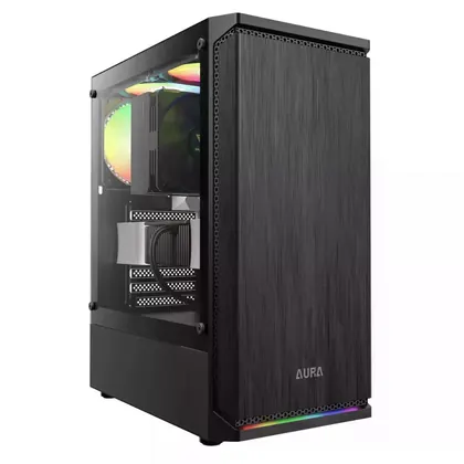 Gabinete Gamer Gamdias Aura GC8, Mid Tower, Preto, Sem Fonte, Com Fans, AURA GC8