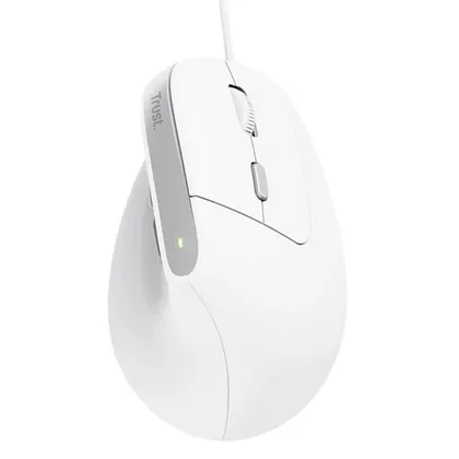 MOUSE USB ERGONOMICO VERTICAL TRUST BAYO II ERGONOMIC BRANCO 25397