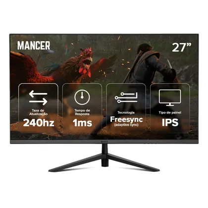 Monitor Gamer Mancer Valak VX5H, 27 Pol, IPS, 2K, 1ms, 240Hz, HDMI/DP, MCR-VLKVX5H-BL01