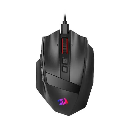 Mouse Gamer Redragon Rind 10 Botões 16000 DPI RGB Preto