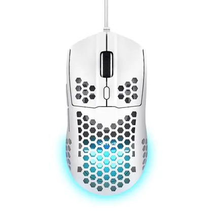 MOUSE GAMER HELOX ULTRA COM ILUMINACAO EM LED GXT 928W BRANCO TRUST 25389