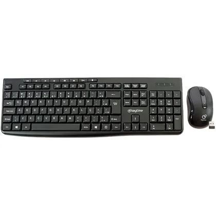 TECLADO E MOUSE SEM FIO KEYTIME SMARTHINK PRETO KYT00014