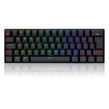 TECLADO MECANICO GAMER DRACONIC PRO RGB WIRELESS SWITCH BROWN REDRAGON K530RGB-PRO PRETO