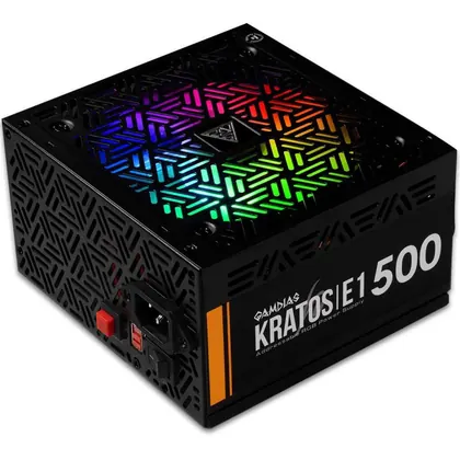 FONTE ATX 500W 80 PLUS BRONZE RGB GAMDIAS KRATOS E1 - GD-Z500ZZZ