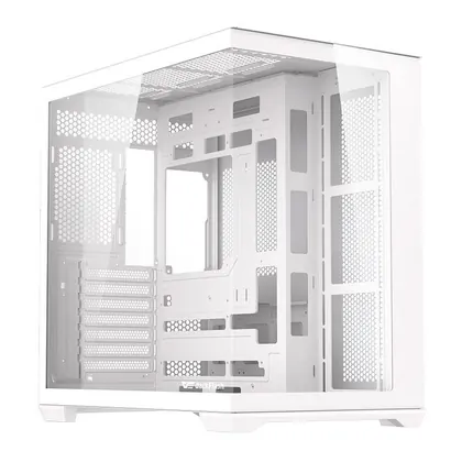Gabinete Gamer Aigo DarkFlash C280, Mid-Tower, Lateral de Vidro, Com 7 fans, ARGB, Branco