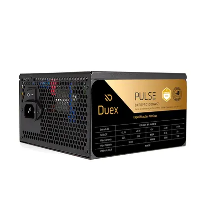 FONTE ATX 3.1 1000W 80 PLUS GOLD DUEX PULSE PRO DXFOPRO1000WG3 FULL MODULAR PRETA
