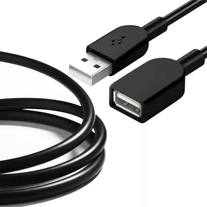 CABO EXTENSOR USB 2.0 AM/AF 5M PRETO MD9