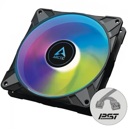 Cooler Para Gabinete Arctic P14 PWM PST, ARGB, 140mm, Preto, ACFAN00239A