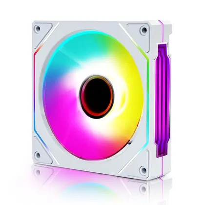FAN 120MM ROUND5 AURORA FORWARD ARGB BRANCO R5-AURORA-FW-W-2193