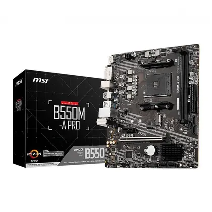 Placa Mae MSI B550M-A PRO, DDR4, Socket AM4, M-ATX, Chipset AMD B550, B550M-A PRO