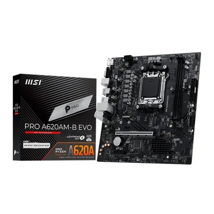 Placa Mãe MSI PRO A620AM-B EVO, DDR5, AM5, Micro ATX, 911-7E36-002
