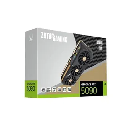 Placa de Vídeo NVIDIA GeForce ZOTAC RTX5090 32GB SOLID OC GDDR7 512BITS ZT-B50900J-10A