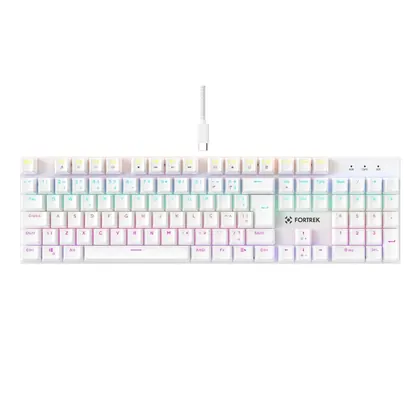Teclado Gamer Mecânico Fortrek Gravity 100 Fullsized Switch Outemu Red White - 84976