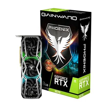 Placa de Video Gainward GeForce RTX 3070 Phoenix GS 8GB, LHR, GDDR6 256Bits, NE63070S19P2-1041X V1