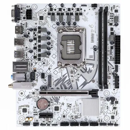 Placa Mãe Colorful Battle-AX B760M-T WIFI V21A, Chipset B760, Intel LGA 1700, MATX, DDR4, Branco