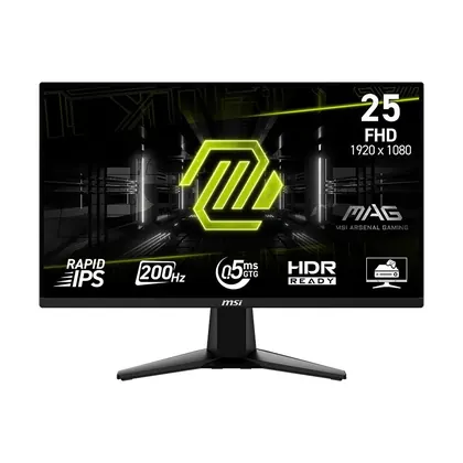 Monitor Gamer MSI MAG 255F E20, 24.5'', Full HD, 200Hz, 0.5ms - 9S6-3BC21M-046