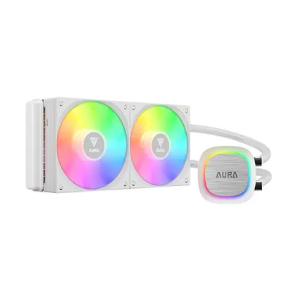 WATER COOLER GAMDIAS AURA GL 240 V2 WH ARGB 240MM AMD/INTEL BRANCO