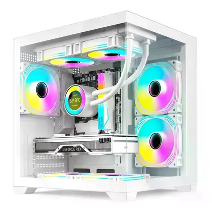 Gabinete Duex DXGA275WH, Mid Tower, Branco, Sem Fonte, Sem Fans, DXGA275WH S/LOGO