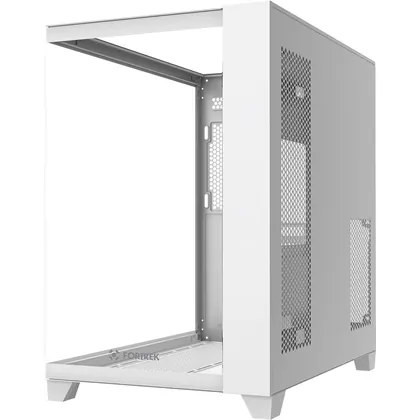 GABINETE GAMER FULL TOWER SEM FAN SEM FONTE CLARITY FORTREK BRANCO 86945
