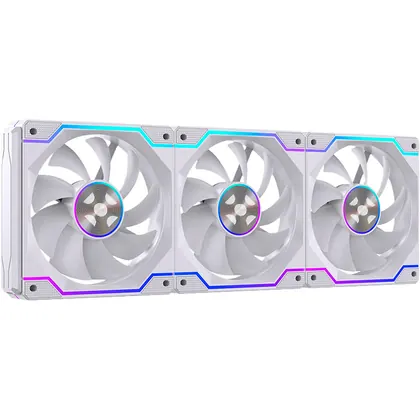 KIT 3 FAN 120MM SEM FIO FORTREK TWISTER UNIFAN ARGB BRANCO 86940