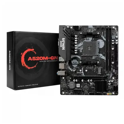 Placa Mãe Gamer Ninja A520M-GN, AM4, mATX, DDR4, GN-MB-A520MD4